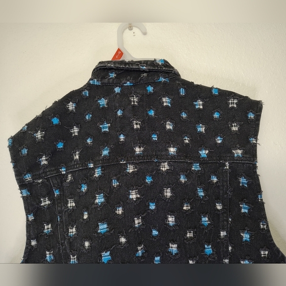 Imperious Men's Biker Motorcycle Denim Vest With Patches Sz XL Cotton - Picture 12 of 16